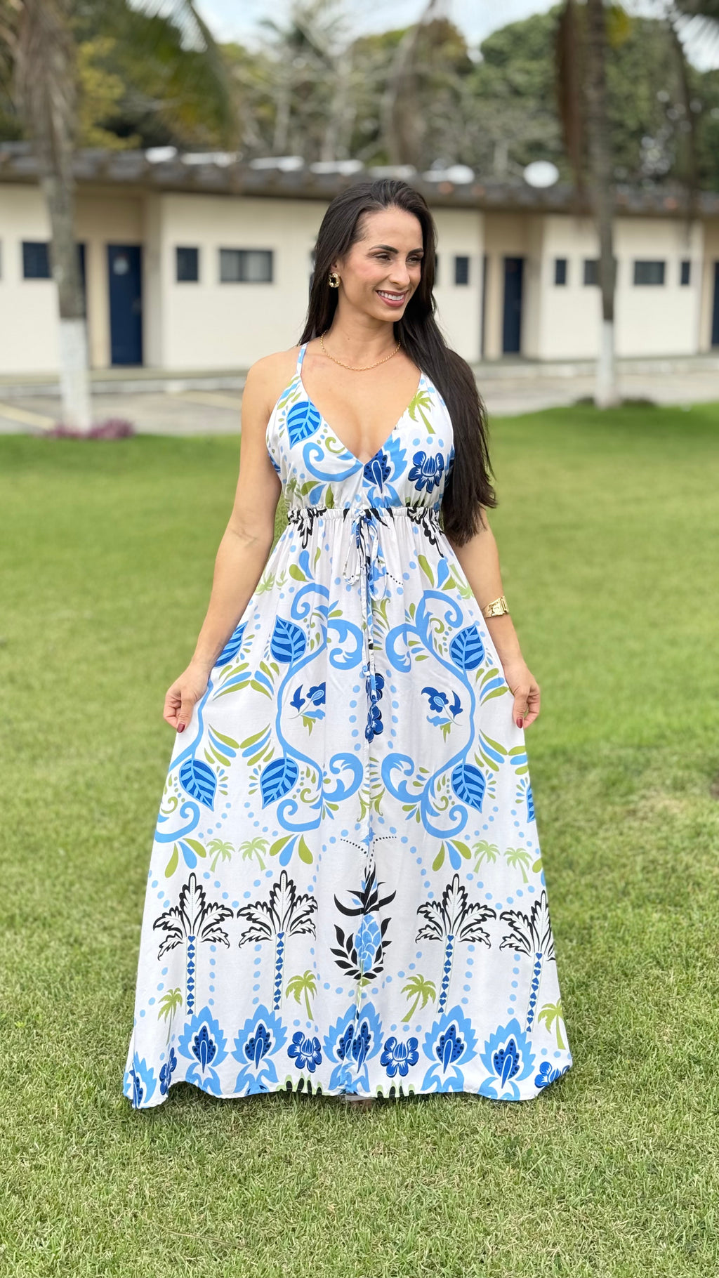 VESTIDO MIDI ESTAMPADO