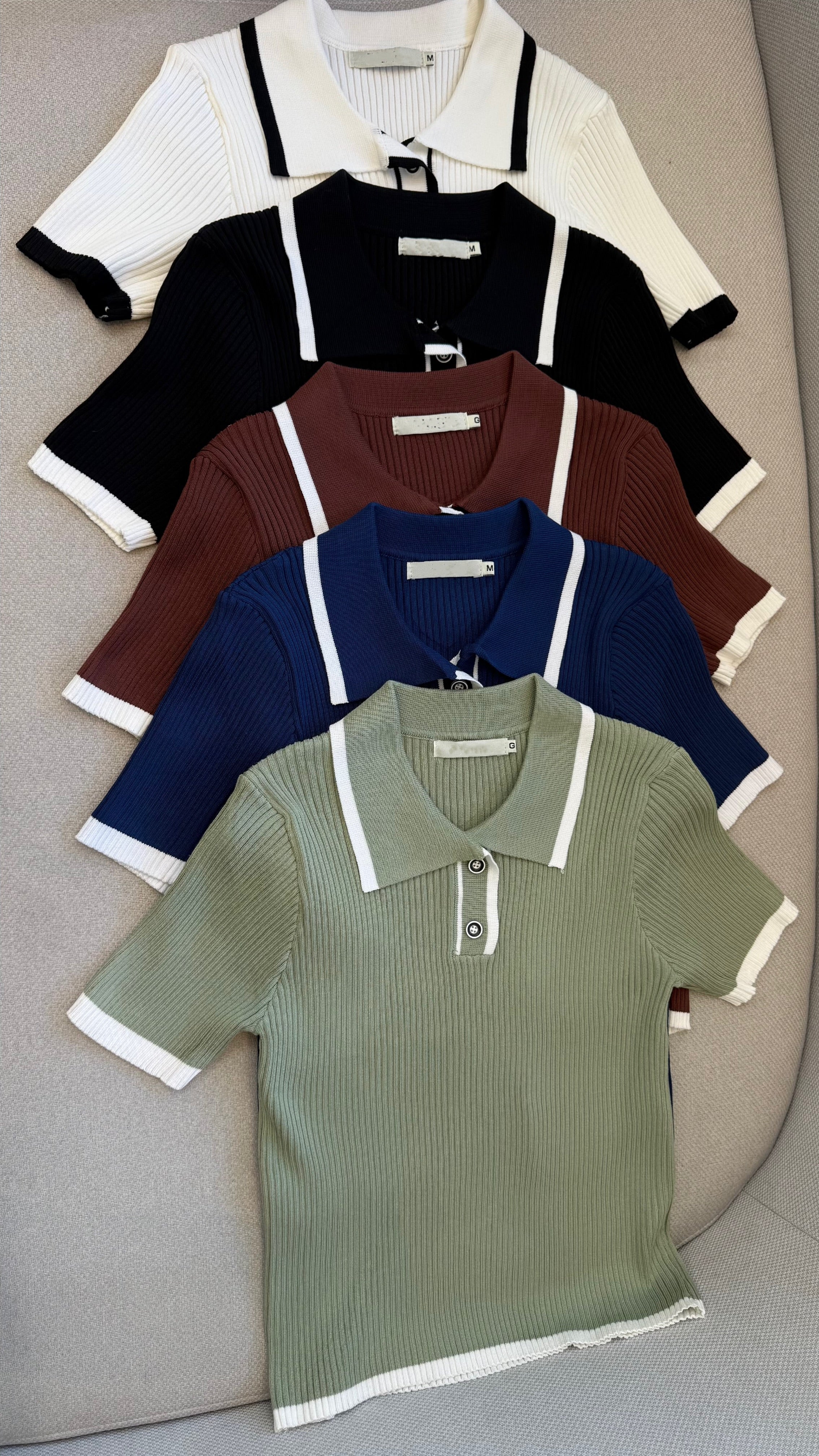 CAMISETA GOLA POLO TRICÔ MODAL