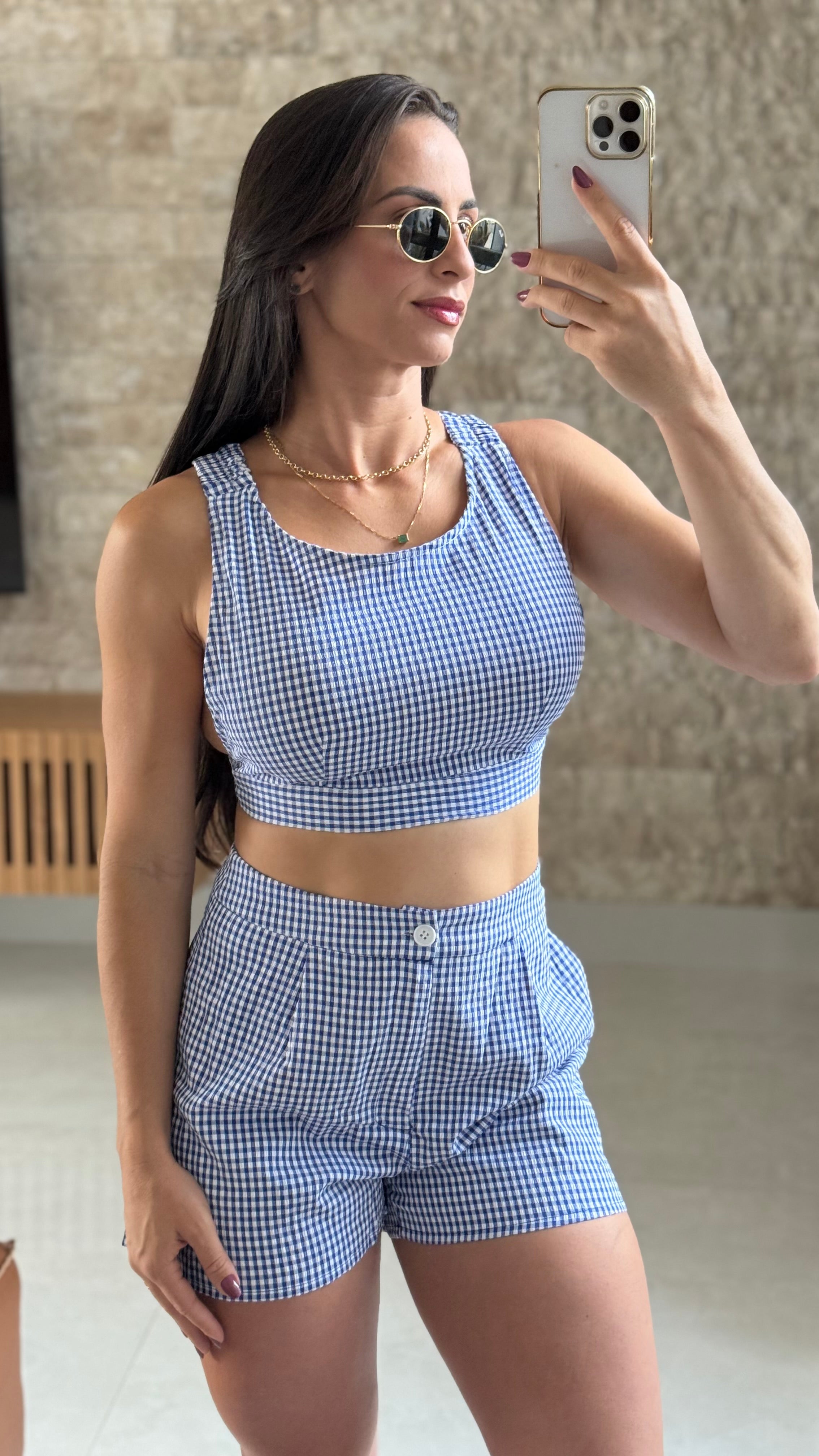 CONJUNTO ESTAMPA XADREZ