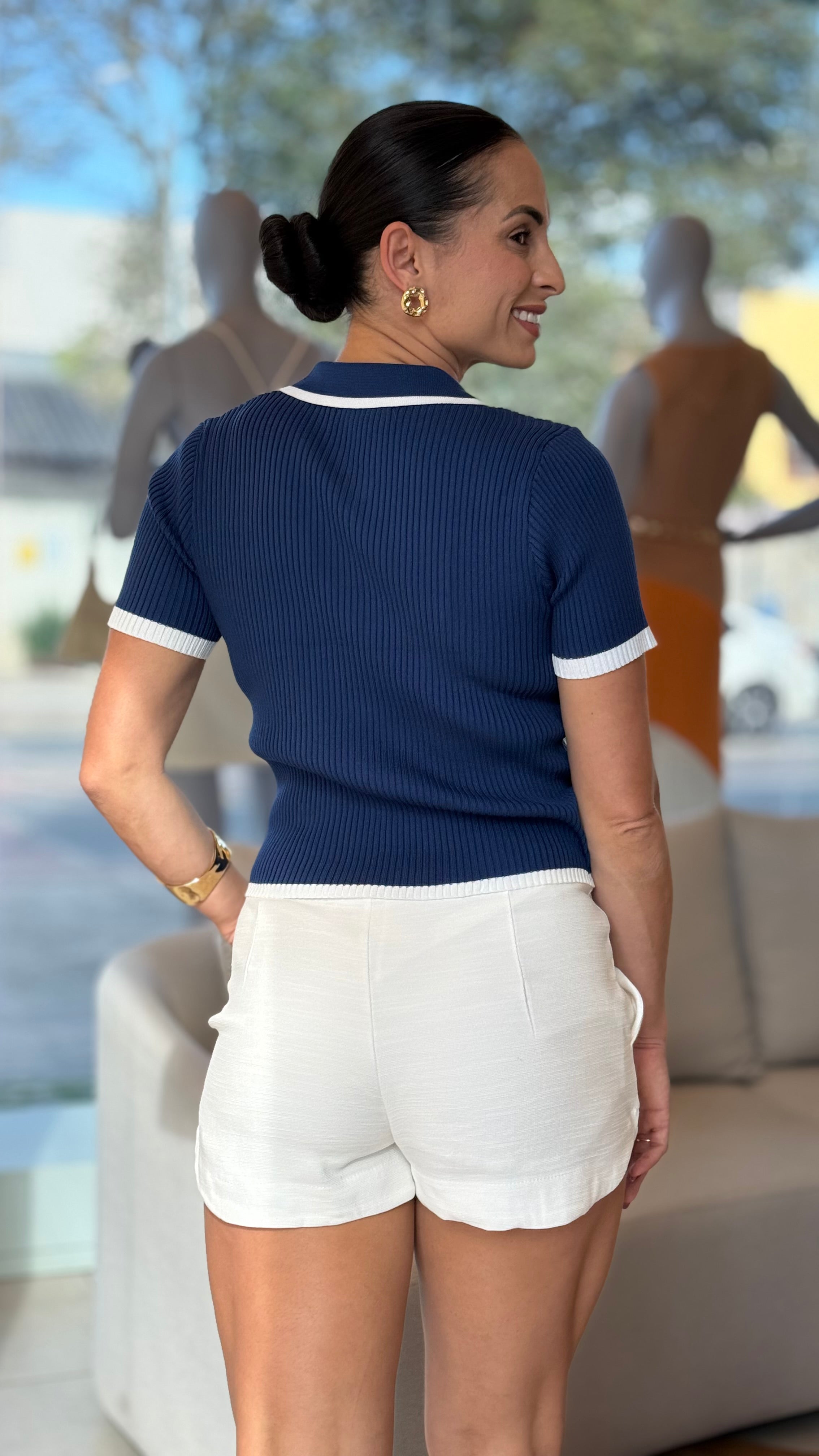 CAMISETA GOLA POLO TRICÔ MODAL