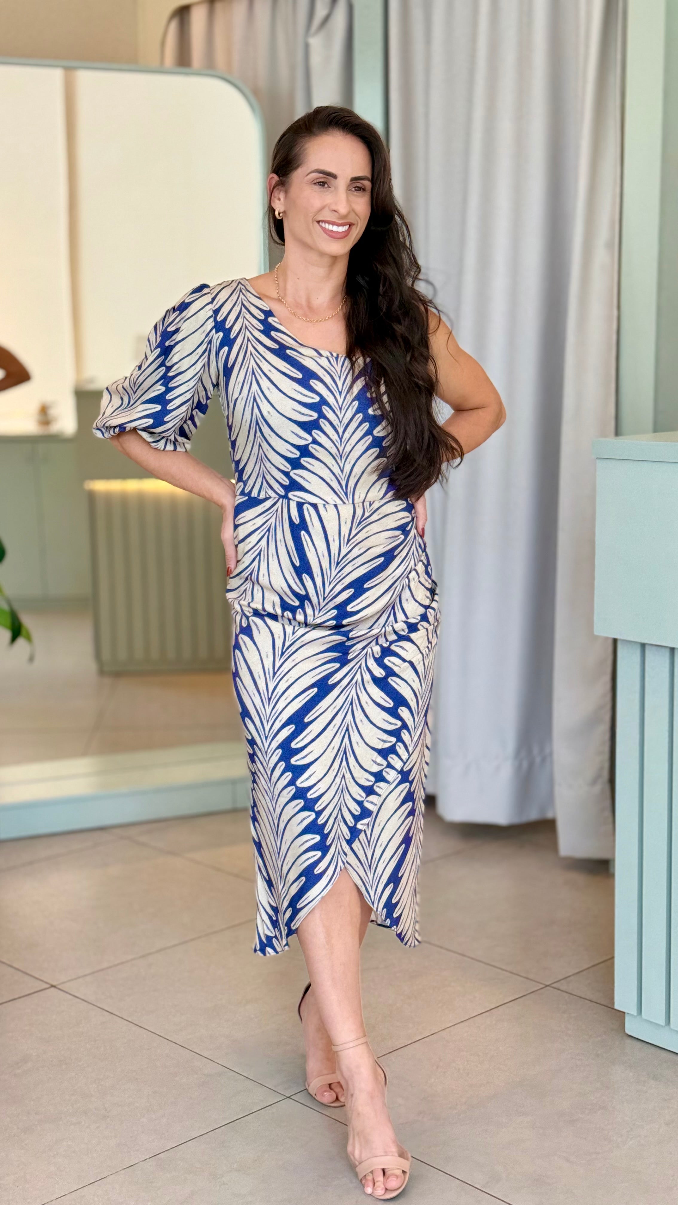 VESTIDO MIDI EST RAMOS