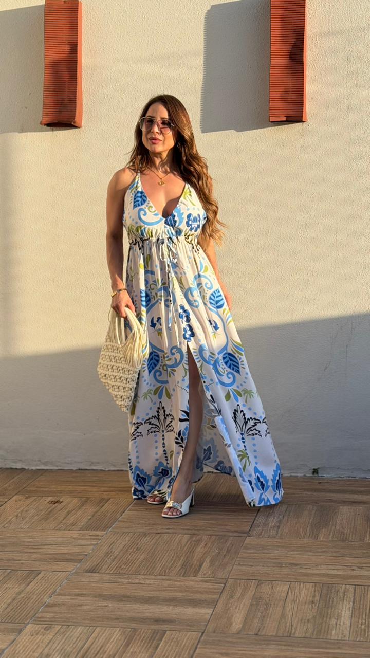 VESTIDO MIDI ESTAMPADO
