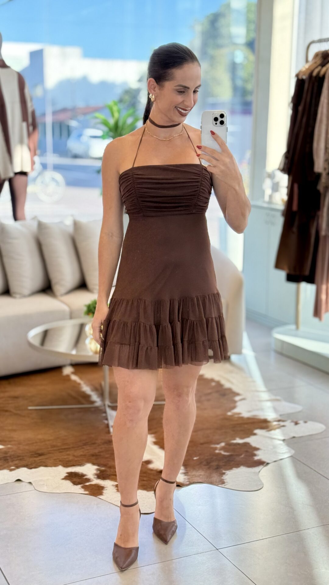VESTIDO CURTO TULE